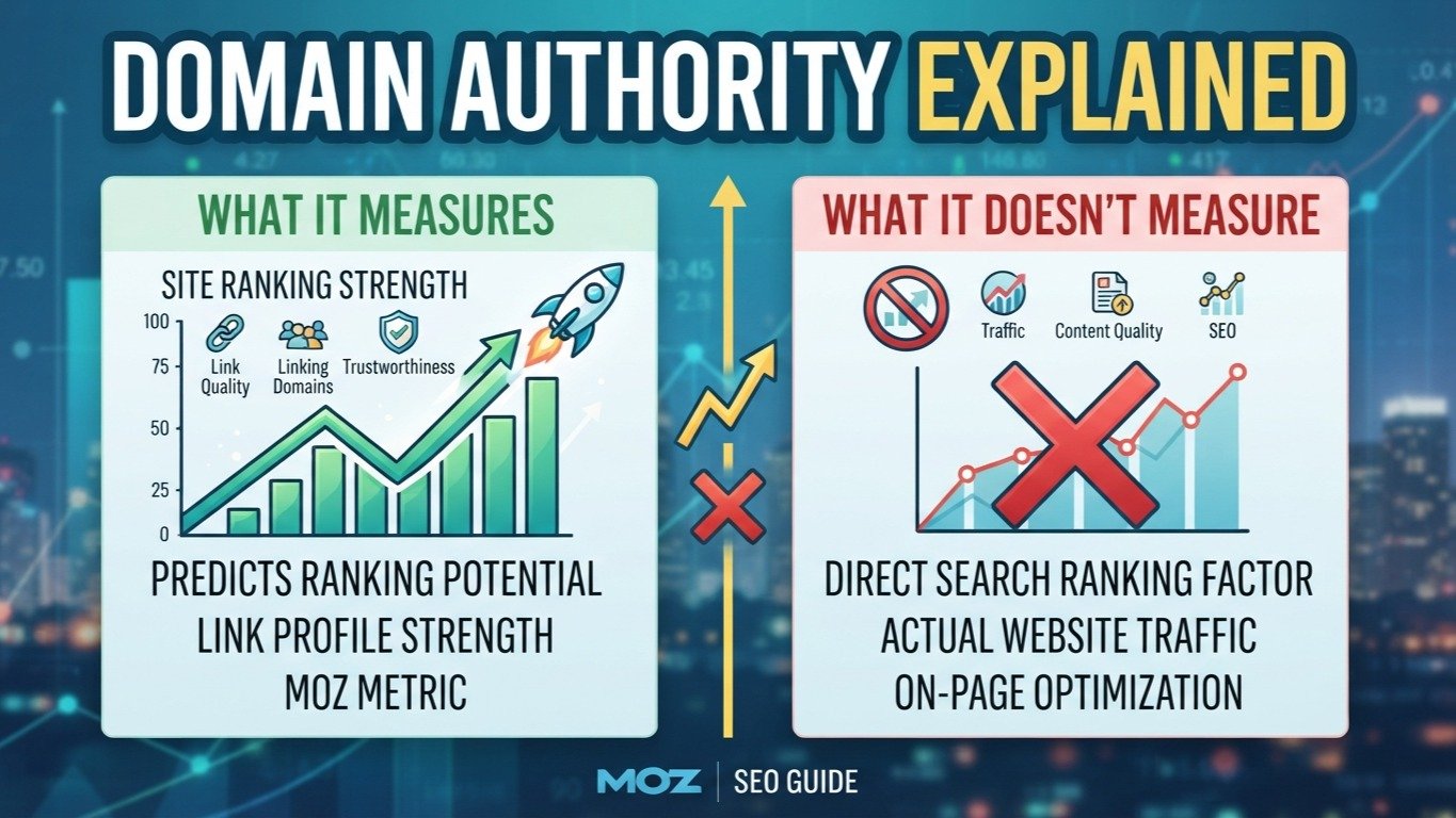 Domain Authority Explained: What It Actually Measures (and What It Doesn't)