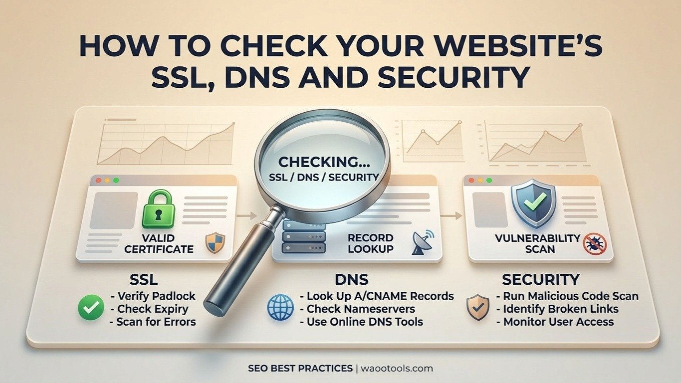 How to Check Your Website's SSL, DNS and Security